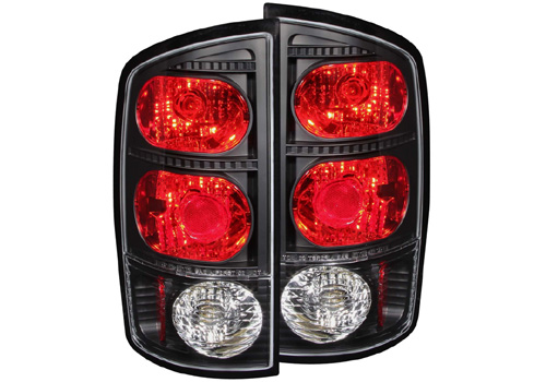 Anzo Black Tail Light Set 02-06 Dodge Ram - Click Image to Close